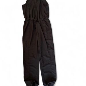 Nicki Minaj Black Sleeveless Drawstring Jumpsuit